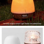 Wooden With Lamp Shade