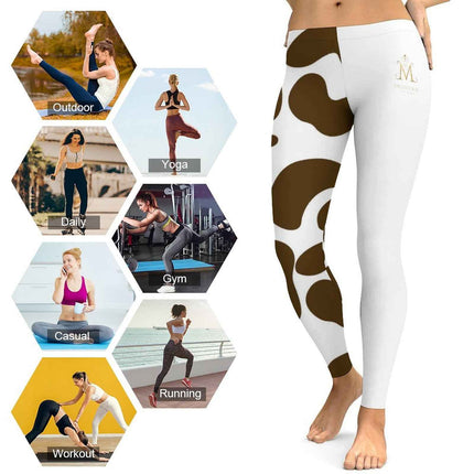 Monochrome Instinct Leggings | Luxury Gothic Performance Wear | MUNSIE