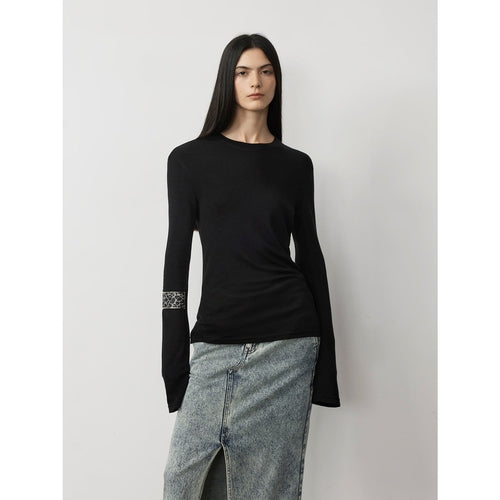 Lyocell wool stretch comfortable breathable fit minimalist solid color