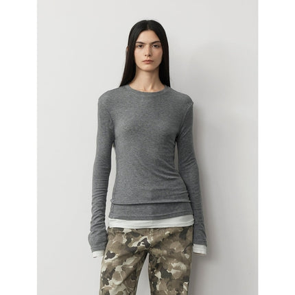 Lyocell wool stretch comfortable breathable fit minimalist solid color