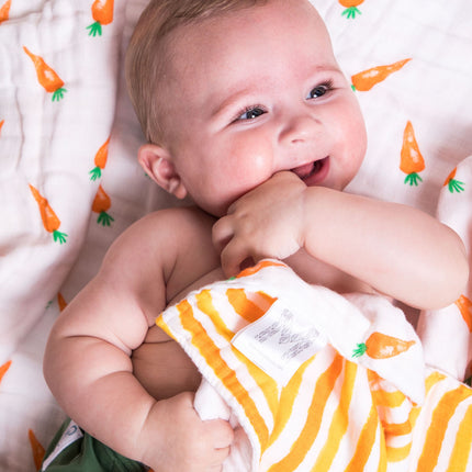 ORGANIC SNUG BLANKET - CARROTS