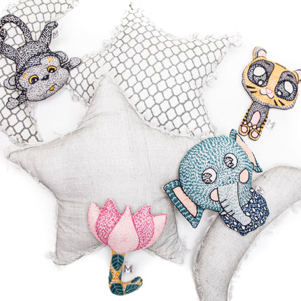 Bedtime Buddy Collection - 4 Toy Rattles