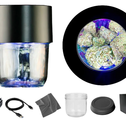 Magnified Light Jar Display Stash for Mason Jars Kit v3.0 by