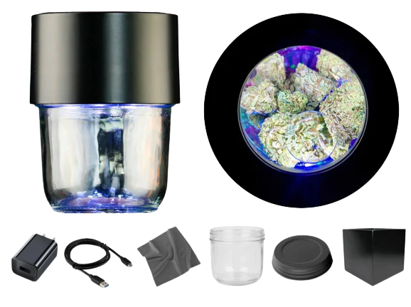 Magnified Light Jar Display Stash for Mason Jars Kit v3.0 by