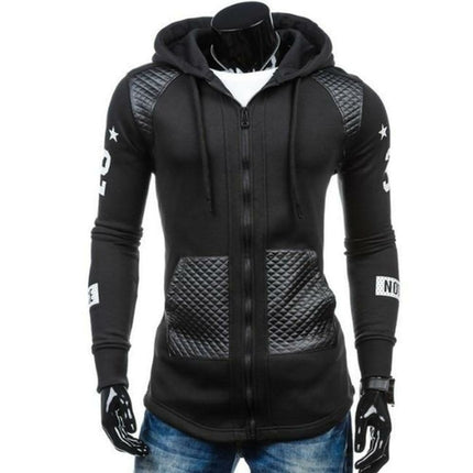 Mens Street Style Biker Hoodie