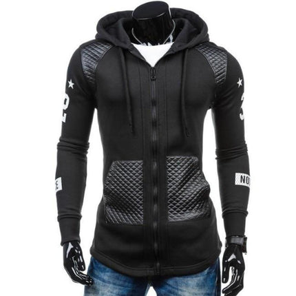 Mens Street Style Biker Hoodie