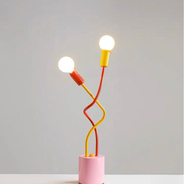 Whimsical Eclectic Memphis Cute Whimsical Sprout Table Lamp -