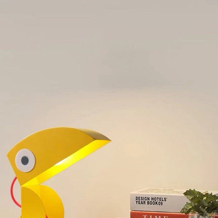 Whimsical Eclectic Memphis Cute Parrot Table Lamp for Study - Full