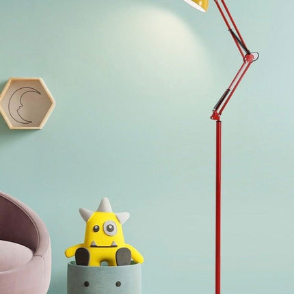 Memphis Retro Tall Metal Floor Lamp - Full Spectrum Eye Protection LED
