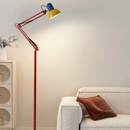Memphis Retro Tall Metal Floor Lamp - Full Spectrum Eye Protection LED