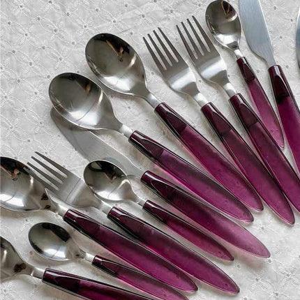 Meteor Flatware Set of 16 Pcs ( $3.5 Each ) - Sleek Modern Cutlery