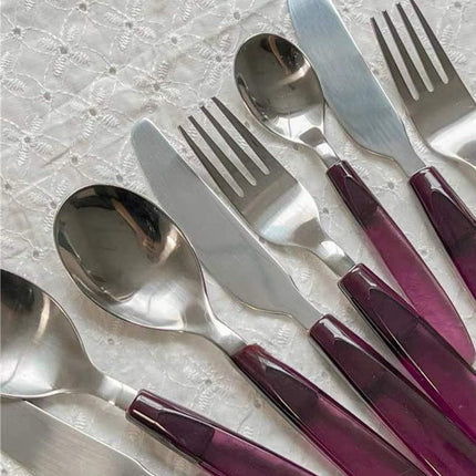 Meteor Flatware Set of 16 Pcs ( $3.5 Each ) - Sleek Modern Cutlery