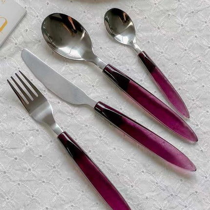 Meteor Flatware Set of 16 Pcs ( $3.5 Each ) - Sleek Modern Cutlery