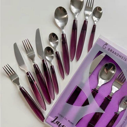 Meteor Flatware Set of 16 Pcs ( $3.5 Each ) - Sleek Modern Cutlery