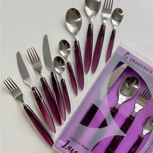 Meteor Flatware Set of 16 Pcs ( $3.5 Each ) - Sleek Modern Cutlery