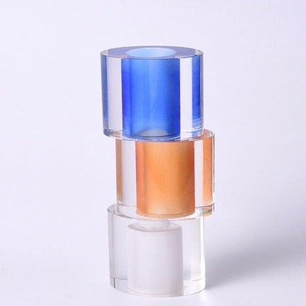 Modern Crystal Nugget Vase, Contemporary Table Setting Centrepieces