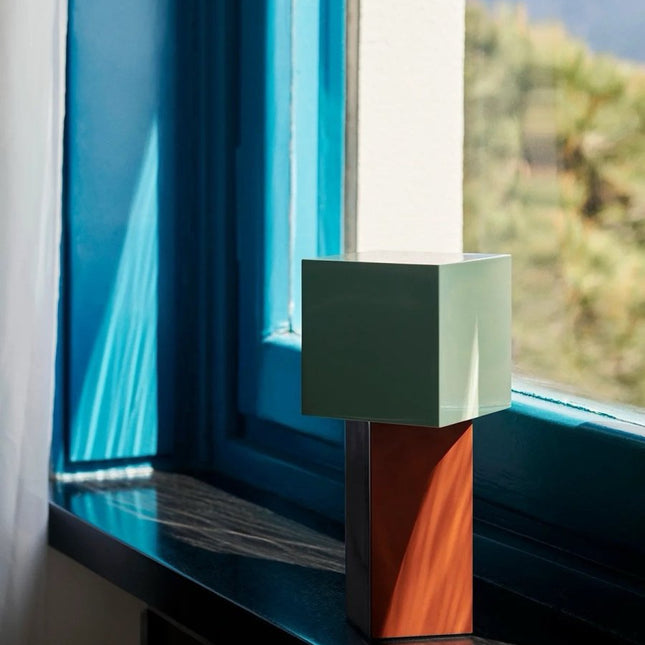 Modern Geometric Memphis Portable Dimmable Lamp - Bauhaus Pivot ATD7 T