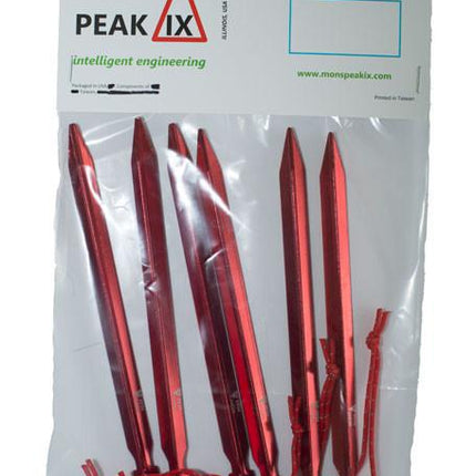 Tent Stakes, Y HA 7075 Al, (6 Pack)