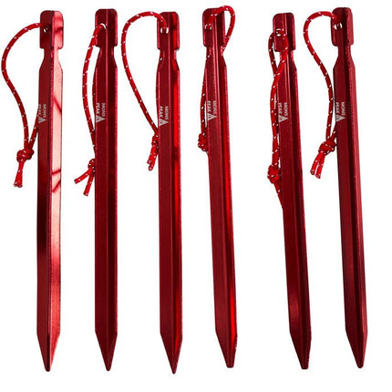 Tent Stakes, Y HA 7075 Al, (6 Pack)
