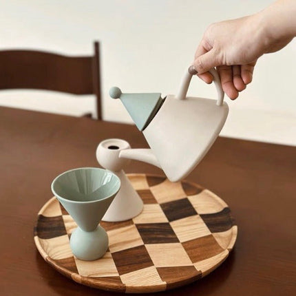 Morandi Ceramic Tea Set Gift Box - Nordic Handmade Cute Teapot & Tea