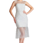 White mesh / black polkadots / 6