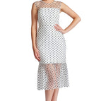 White mesh / black polkadots / 4