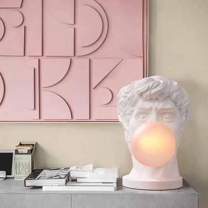 Naughty David Popping Gum Modern Designer Table Lamp - Cute Funny