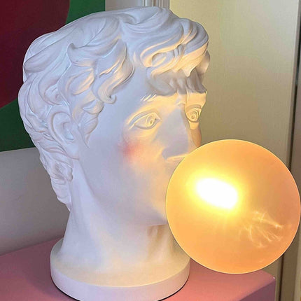 Naughty David Popping Gum Modern Designer Table Lamp - Cute Funny