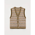 L（12-14） / Green stripes-vest