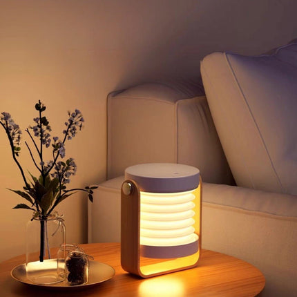 Nordic Foldable Portable Lantern Bedside Table Lamp, Dimmable Nursery