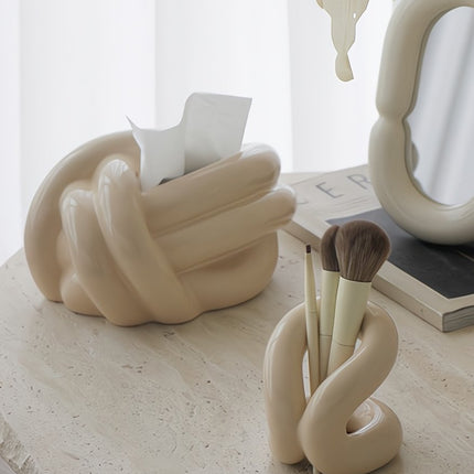 Nordic Style Ceramic Foundation Brushes Holders