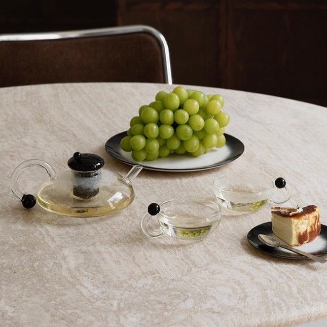 Nordic Style Vintage Glass Tea Set ( 1 Tea Kettle with Loose Leaf Infu