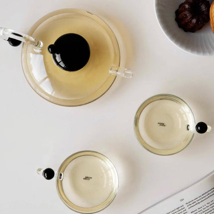 Nordic Style Vintage Glass Tea Set ( 1 Tea Kettle with Loose Leaf Infu