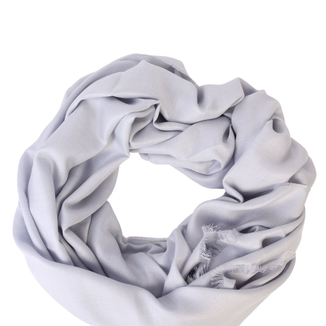 Alpaca Royal wool and silk silver-gray shawl