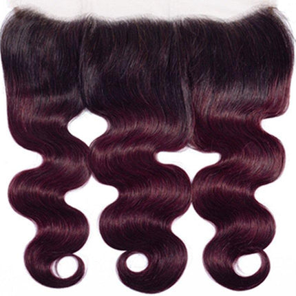 BeuMax 1B/99J Body Wave BUNDLES with CLOSURES & FRONTALS