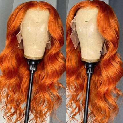10A Grade Orange #1B/350 Body Wave BUNDLES with CLOSURES & FRONTALS