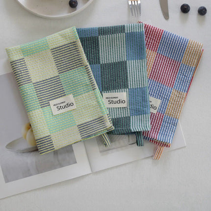 Pastel Checker Placemat for Dopamine Table Setting