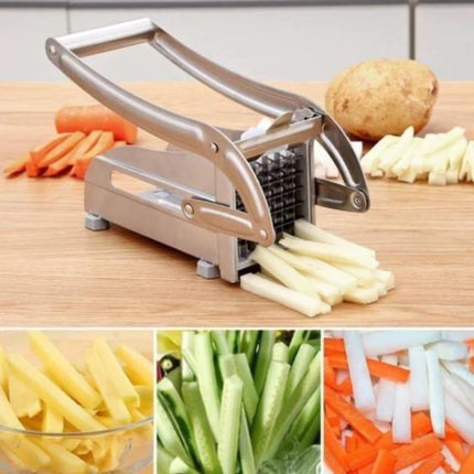 Stainless Steel French Fries and Potato Cutter with 2 Different Blades