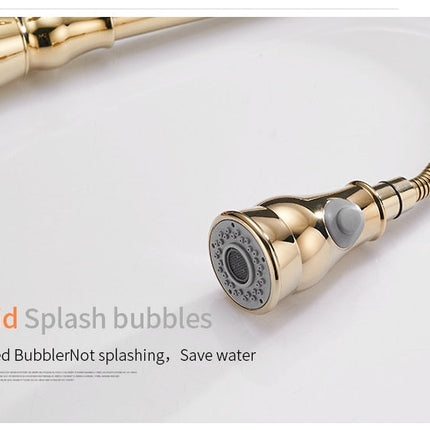 Kitchen Mixer Gold Pull Out Kitchen Faucet Deck Mount Kitchen Sink