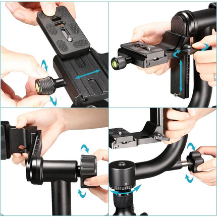 Professional Heavy Duty Metal 360 degree Panoramic Gimbal Tripod Head