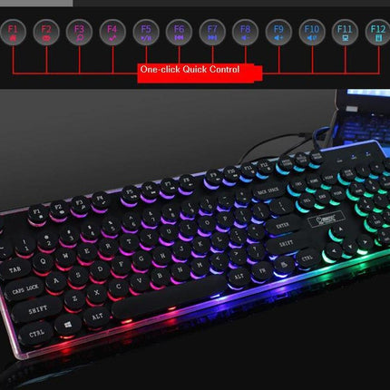 Dragon LED Backlight Gaming USB Wired Keyboard Mouse Set
