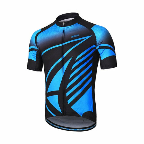 Men Short Sleeves Cycling Jersey Quick Dry MTB Jersey Mountain Bicycle