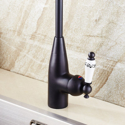 Kitchen Faucets Brass Black Bathroom Faucet For Basin Single Handle