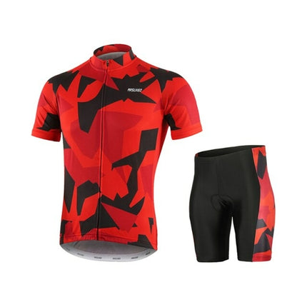 Men Summer Cycling Sets Pro Quick Dry Short Sleeve Cycling Jersey Bike