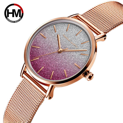 Women watch Japanese quartz top brand Luxury Waterproof Simple Casual