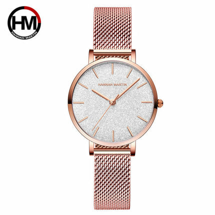 Women watch Japanese quartz top brand Luxury Waterproof Simple Casual