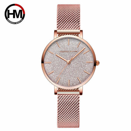 Women watch Japanese quartz top brand Luxury Waterproof Simple Casual