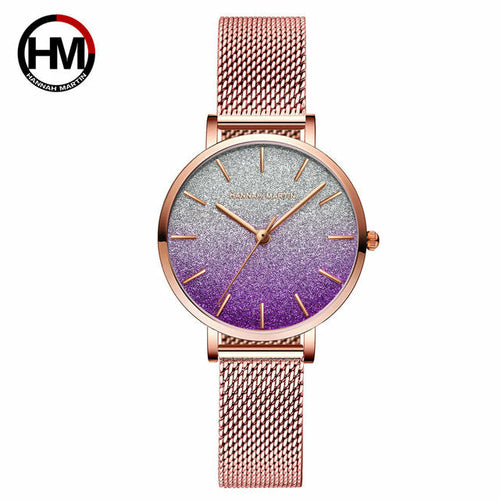Women watch Japanese quartz top brand Luxury Waterproof Simple Casual