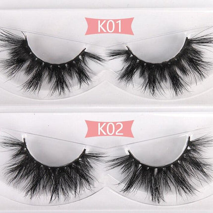 100 Pairs 3D Mink Lashes Wholesale Bulk  3D Mink Eyelashes Thick Long