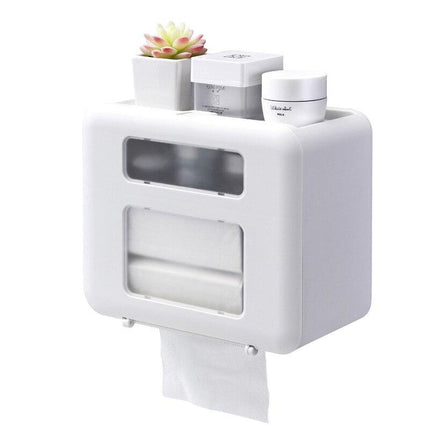 Multifunction Toilet Paper Holder Waterproof Dust-proof Paper Towel
